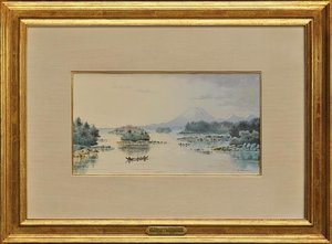 Mt. Edgecumbe, Sitka Sound, (painting)