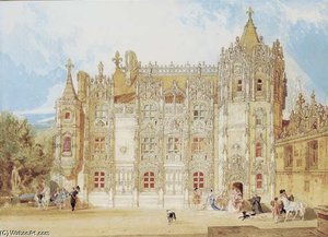 Abbatial House, Abbey Of St Ouen, Rouen — John Sell Cotman