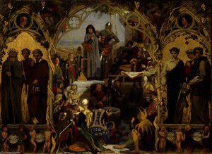 The Seeds And Fruits Of English Poetry — Ford Madox Brown