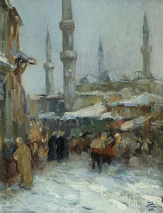 Istanbul Im Winter — Fausto Zonaro