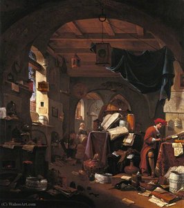 Interior With An Alchemist — Thomas Wyck