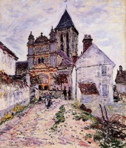 Church At Vetheuil — Claude Monet, Impressionist Landscape