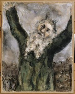 Moses Spreads Death Among The Egyptians — Marc Chagall