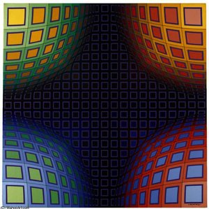 Stri-ond-br — Victor Vasarely, Geometric Abstraction