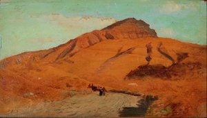 On The Slopes Of Vesuvius (iii) — Giuseppe De Nittis, Impressionist Landscape