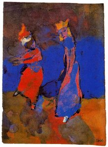 King And Dancing Woman — Emile Nolde