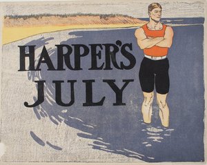 'harper's July', (25 X 32 Cm) (1899) — Edward Penfield