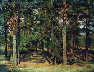 Pine Forest (10) — Ivan Ivanovich Shishkin, Realism