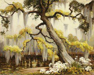 In Magnolia Gardens — Alfred Heber Hutty