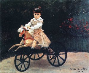 Jean Monet On A Mechanical Horse — Claude Monet
