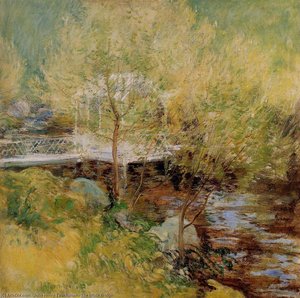 The White Bridge — John Henry Twachtman, American Impressionism