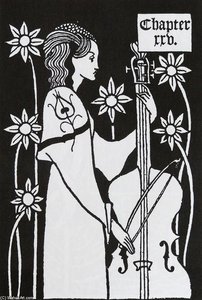 Lady With Cello — Aubrey Vincent Beardsley, Art Nouveau