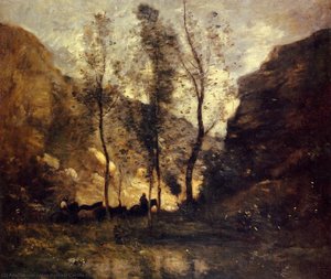 Smugglers — Jean-baptiste-camille Corot