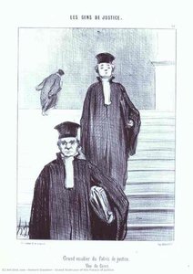 Grand Staircase Of The Palace Of Justice — Honoré Daumier