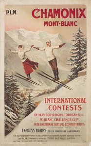 'chamonix. Mont-blanc', (99 X 61 Cm) (1910) — Francisco Tamagno