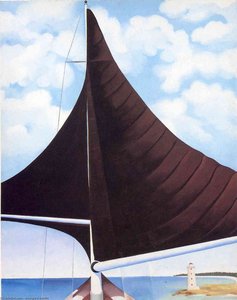Brown Sail, Wing On Wing, Nassau — Georgia O'keeffe