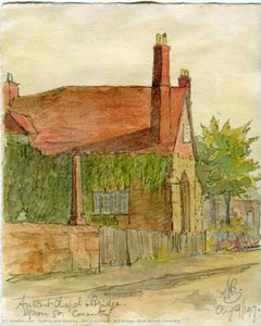 Ancient Chapel And Bridge, Spon Street, Coventry — Sydney John Bunney, Impressionism