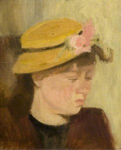 Girl In A Straw Hat — Victor Pasmore