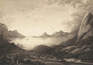 Lagoa Rodrigo de Freitas com Morro do Corcovado [Rodrigo de Freitas Lake with Corcovado Mountain]