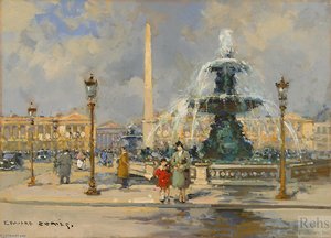 Fountain On Place De La Concorde — Edouard Cortès