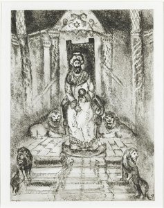 Solomon On The Throne — Marc Chagall