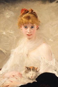 La Jeune Fille Au Chat — Charles Chaplin