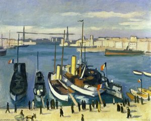 The Old Port, Marseille — Albert Marquet