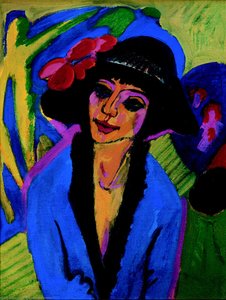 Portrait Of Gerda — Ernst Ludwig Kirchner, German Expressionism