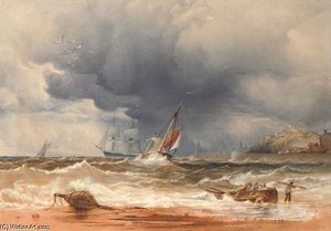 A Sea Piece — Anthony Vandyke Copley Fielding