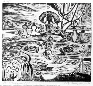 The Devil Speaks (mahna No Varua Ino) — Eugène Henri Paul Gauguin