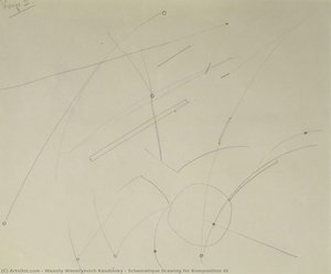 Schematique Drawing For Komposition Iii — Wassily Wassilyevich Kandinsky, Early Abstraction