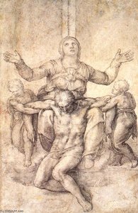 Study For The Colonna Pietà — Michelangelo Buonarroti, Renaissance