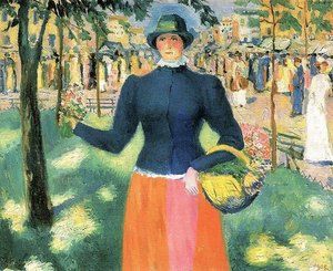 Flowergirl — Kazimir Malevich, Cubism