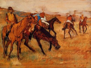 Before The Race — Edgar Degas, Impressionism