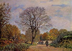 A Road In Seine Et Marne — Alfred Sisley