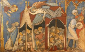 Reconstruction of Medieval Mural Painting, Continuation of the Story of Hezekiah