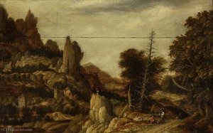 Rocky Landscape — Allaert Van Everdingen