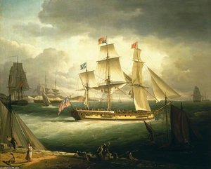The 'royal Sovereign', Yacht — John Thomas Serres, Neoclassicism