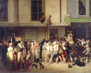 Entrance To A Free Show At The Ambigu Comique Theatre — Louis Léopold Boilly