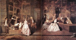 L'enseigne De Gersaint — Jean-antoine Watteau, Rococo Elegance