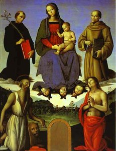 Madonna And Child With Four Saint — Vannucci Pietro (le Perugin)