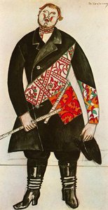 The Merchant, Costume For The Ballet ''chout'' — Mikhail Fiodorovich Larionov