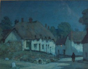 Moonlight, Devon — Albert Moulton Foweraker