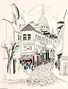 Montmartre Of Paris — Wu Guanzhong