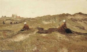 Mending The Nets, Katwijk Aan Zee — Gerhard Morgenstjerne Munthe