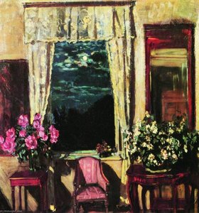 Moonlit Night. Jasmine and Peonies