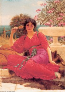 Flabellifera [oil Study] — R.b.a John William Godward, Neo-classicism