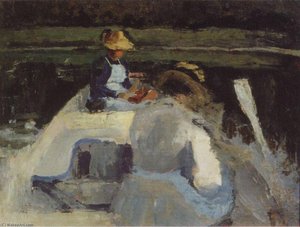 In The Boat — Viktor Elpidiforovich Borisov Musatov