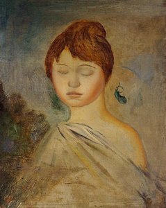 Head Of A Young Woman — Pierre-auguste Renoir, Impressionism