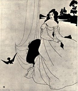 A Book Of Fifty Drawings, Front Cover — Aubrey Vincent Beardsley, Art Nouveau
